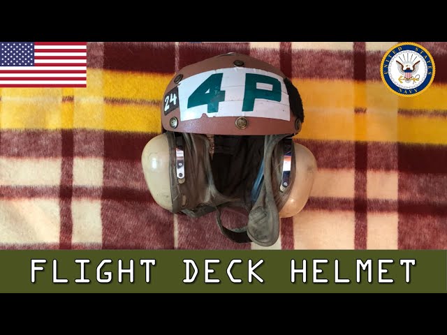 US Navy Flight Deck Crewman's Helmet HGU-25/P - YouTube