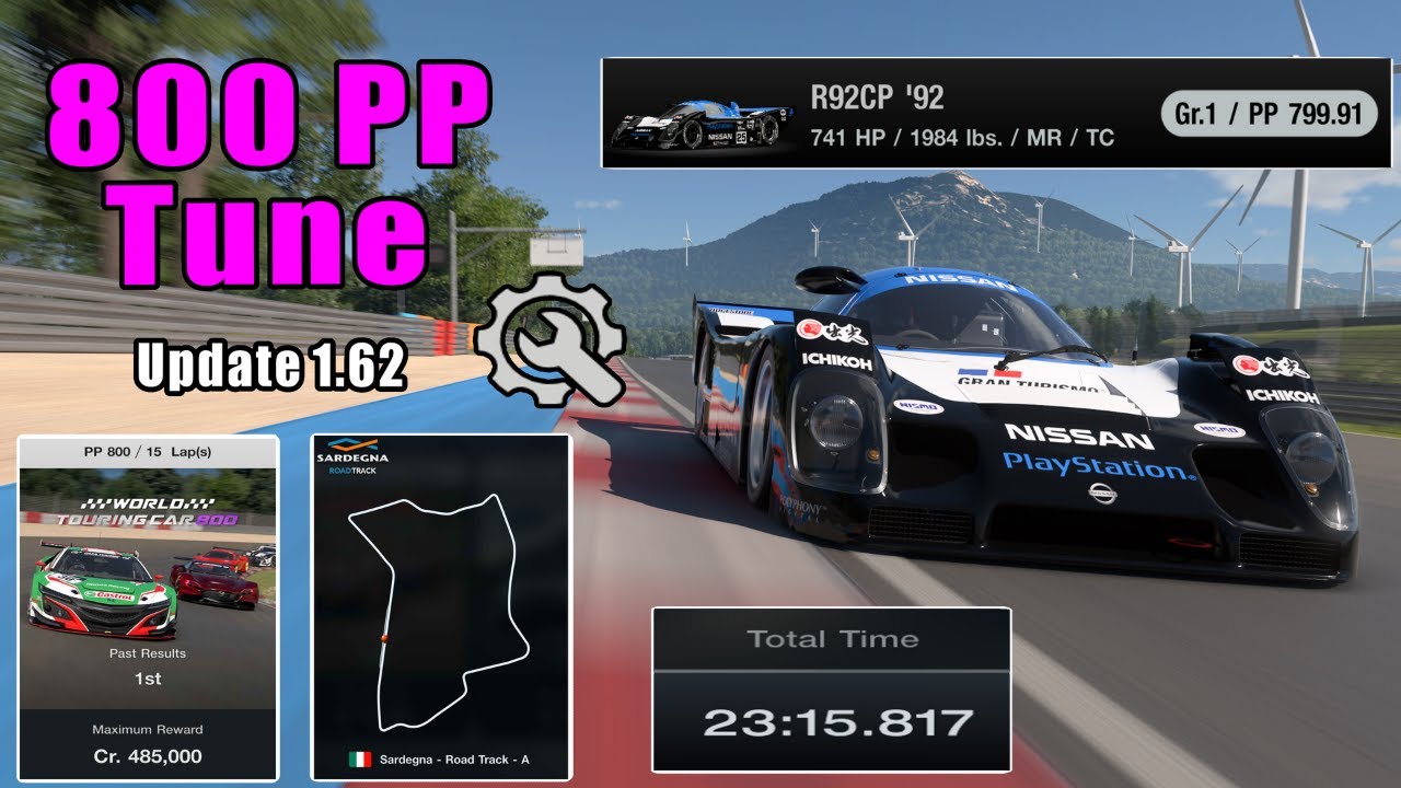 GT7|Fast Money Build!|R92CP '92|Sardegna 800pp Tune|1.62 - YouTube