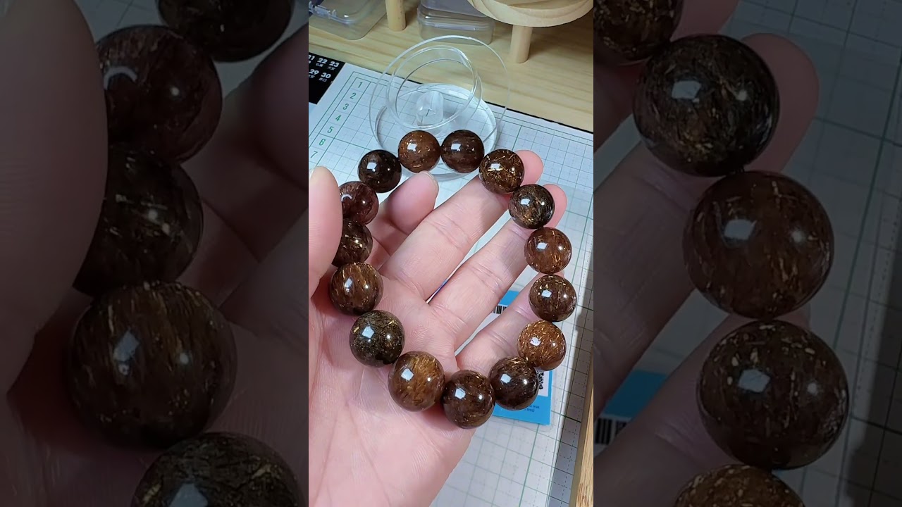 CS-0458天然無処理 本水晶保証 天然黒金超七 スーパーセブン