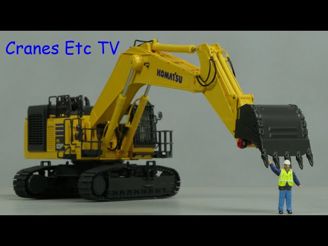 NZG Komatsu PC 1250-11 Excavator + Lehnhoff Coupler by Cranes Etc