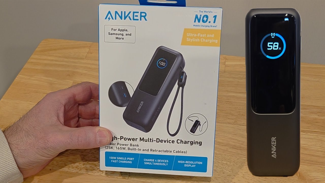 Anker 25,000mAh 165w Power Bank review - YouTube