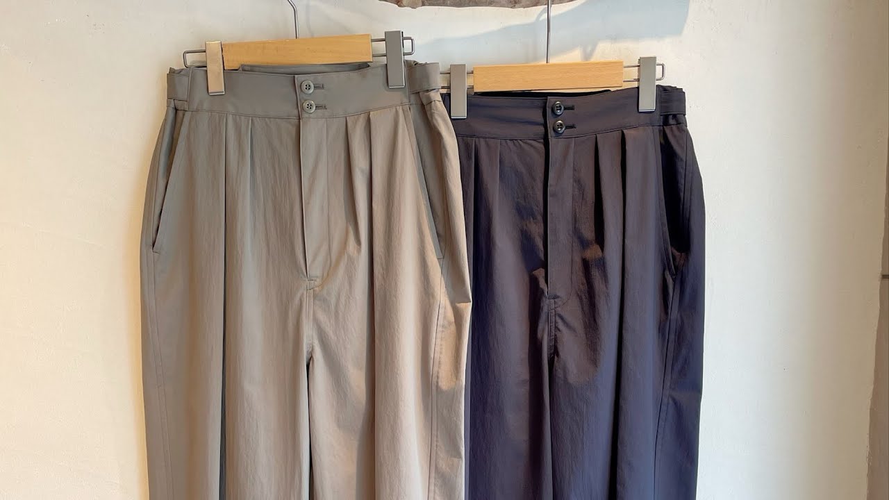 lelill / サイドベルトトラウザーズ - YouTube