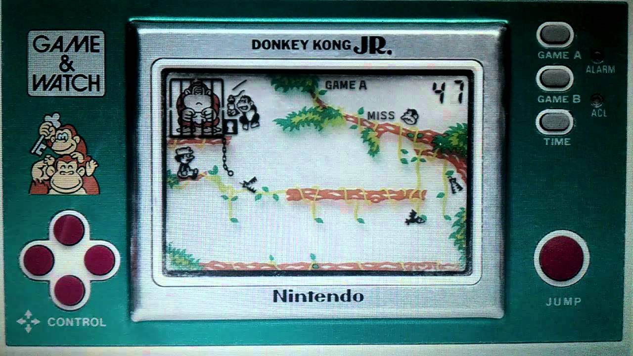 LCD Games: Donkey Kong Jr Nintendo Game & Watch - YouTube