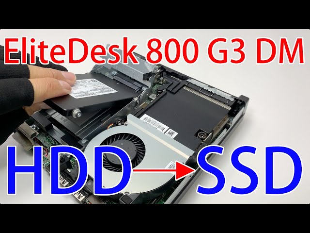 Replace HDD with SSD on HP EliteDesk 800 G3 DM - YouTube