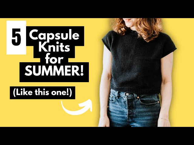 5 Tops to Knit for your SUMMER Wardrobe #knittingpatterns - YouTube