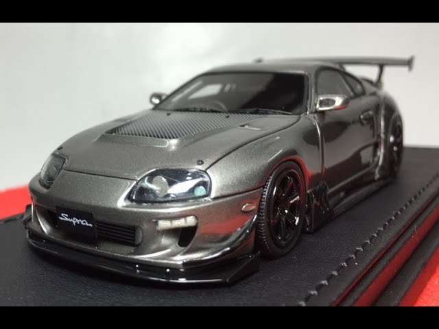 ignition model 1/43 Toyota Supra (JZA80) RZ Gray Metallic - YouTube