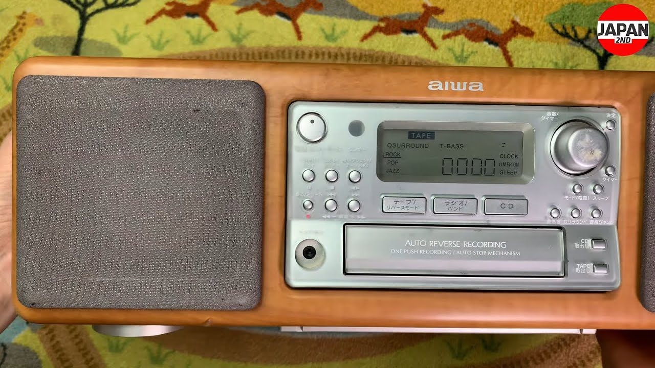Aiwa CSD-NS1 Mini Audio System wooden case アイワ ミニオーディオ