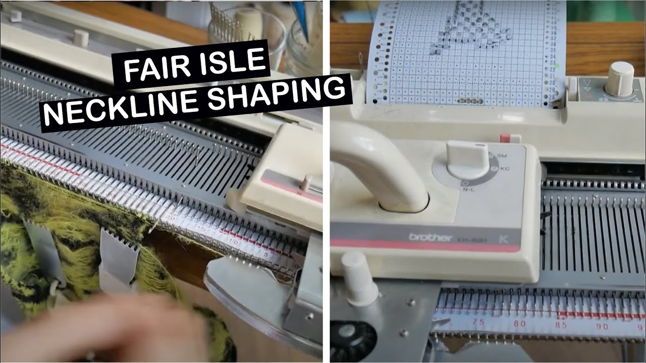 How to Shape a Neckline While Using the Punchcard - Step-by-step