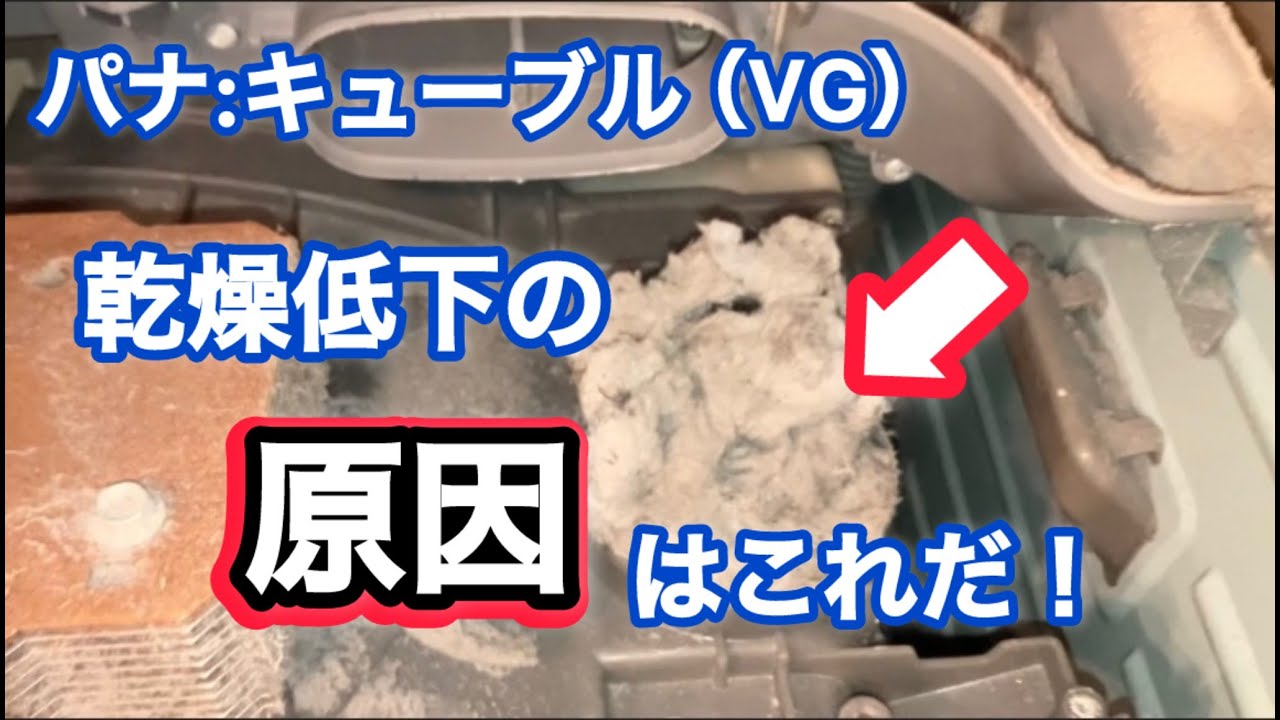 パナソニック：ドラム式洗濯機：キューブル（VGシリーズ）の分解