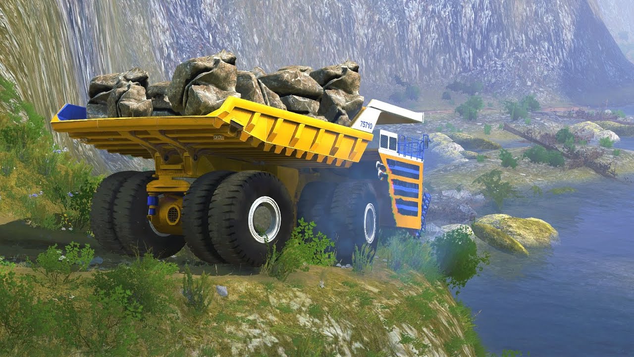 Spintires MudRunner - Belaz 75710 Biggest Dump Truck Transport