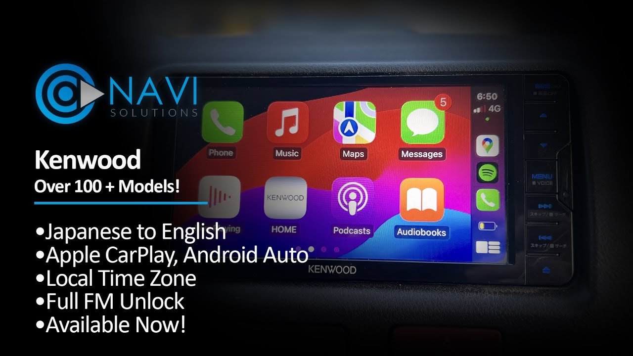 Kenwood MDV-S706 Japanese to English with Apple CarPlay and