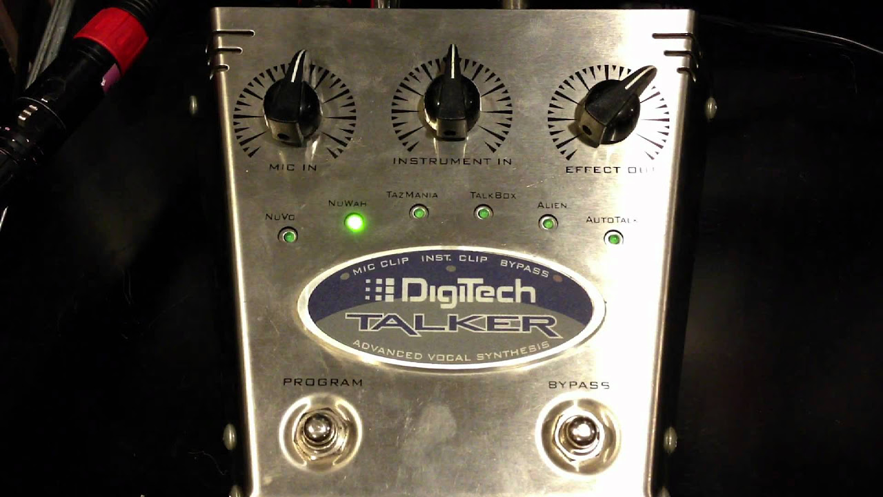 Digitech Talker Advanced Vocal Synthesis Talk Box - YouTube
