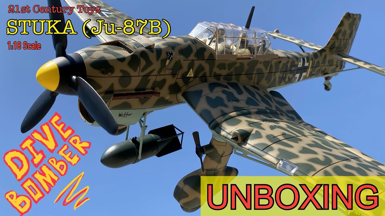 1:18 STUKA (Dive Bomber) UNBOXING by 21st Century Toys - YouTube