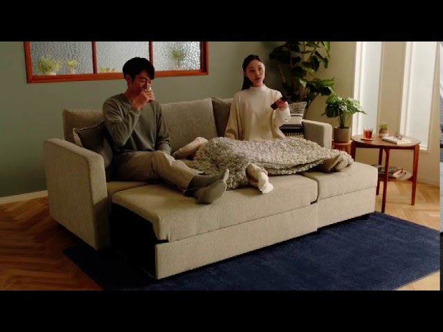ニトリ】ソファベッド 15秒 CM - YouTube