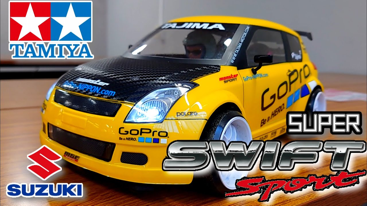 Yellow Flash⚡] Tamiya's Swift Sport Shines! Enjoy the Thrill of