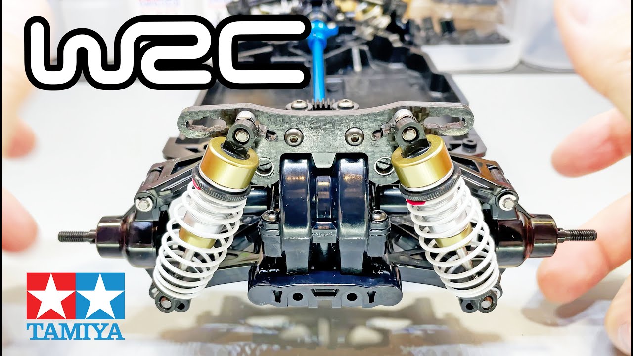 TT-02ラリー仕様 | #2 車高アップ、ロングダンパー化と、ステア切れ角