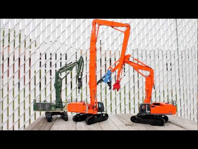 1/50 NZG Hitachi Zaxis ZX1000K 3-Piece Boom VS. High Reach