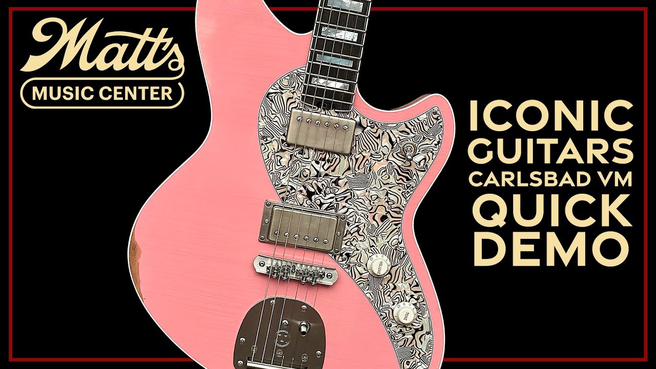Iconic Guitars Carlsbad VM Aged Shell Pink Electric Guitar - with