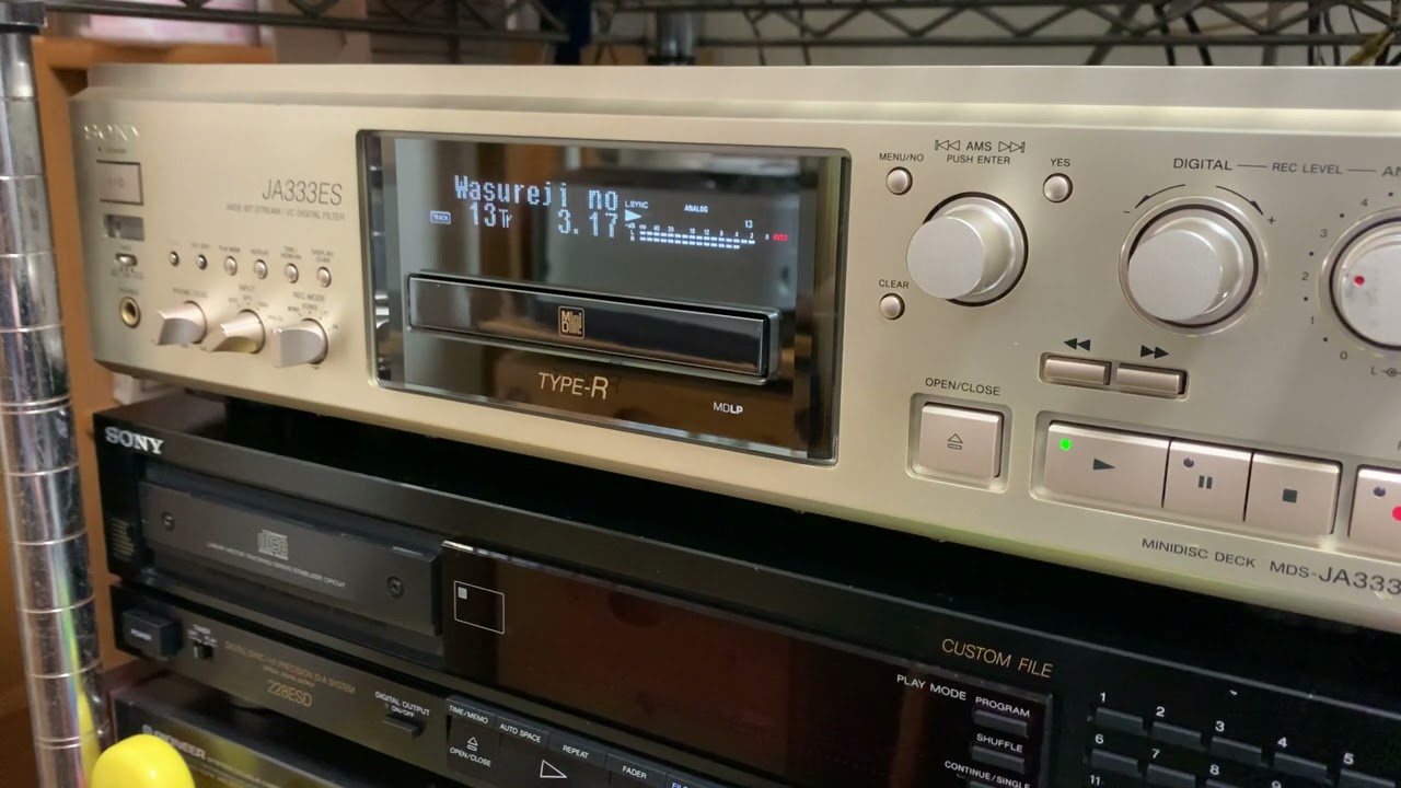 希少 SONY MDS-JA33ES MDデッキ レコーダー 希少 SONY MDS-JA33ES MD