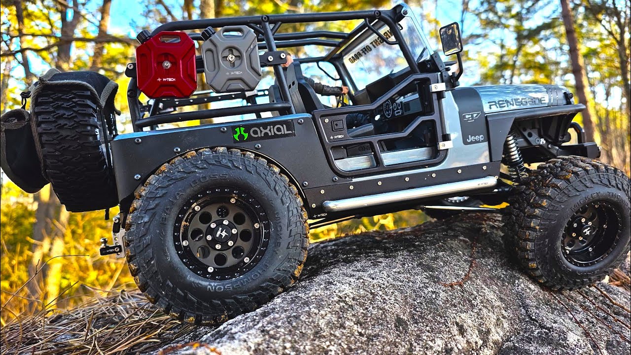 Axial SCX10 III Jeep CJ-7 with H-Tech Custom Creek Rock Crawling 2