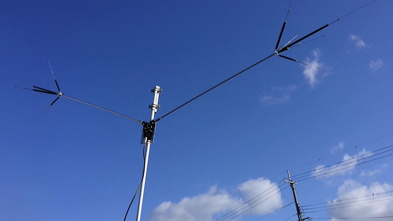 ダイアモンド HFV-5 短縮 V 型ダイポールアンテナ(7～50MHz 5バンド
