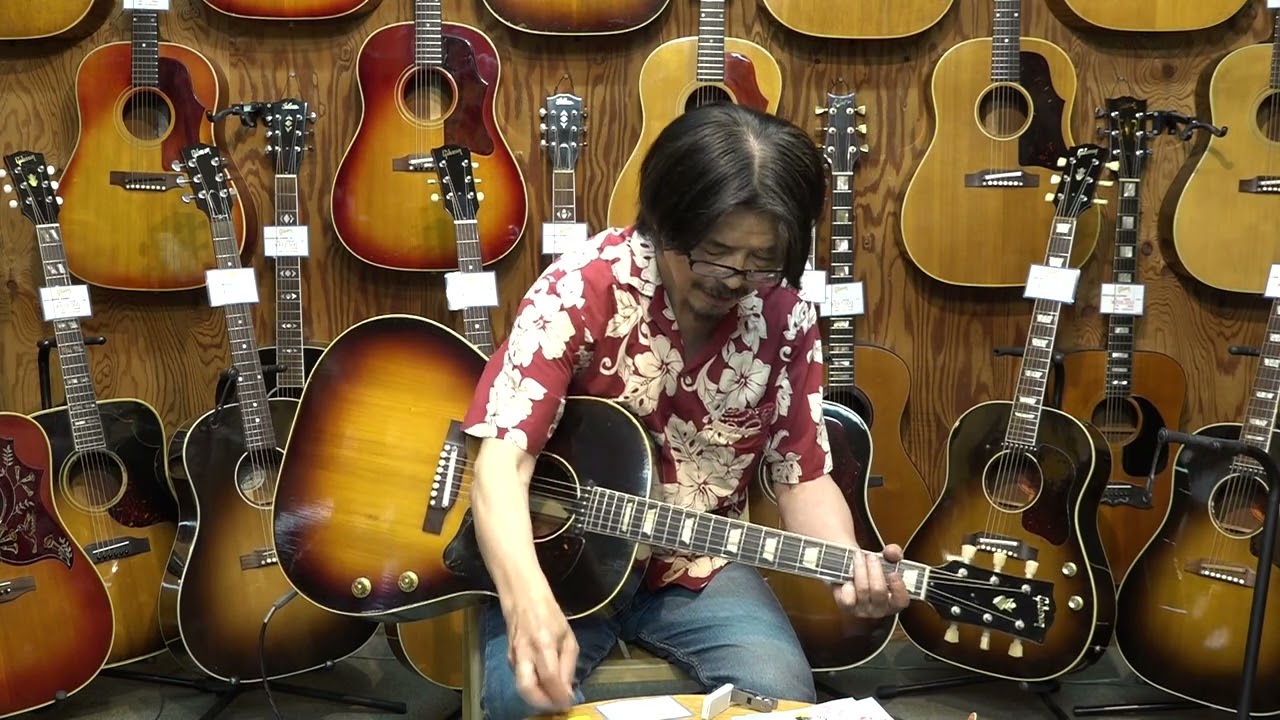 GIBSON J 160E 1959 - YouTube