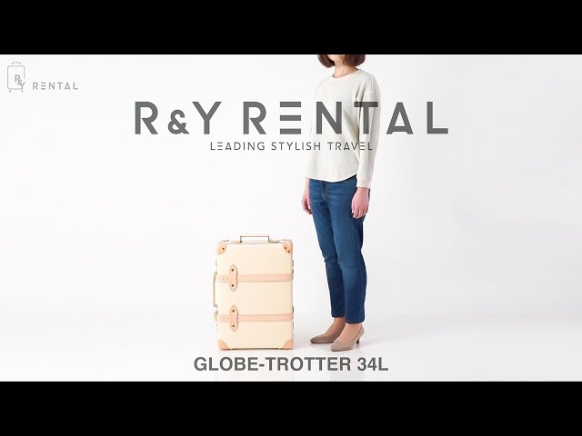 1-3泊]グローブ・トロッター サファリ 34L アイボリーホワイト 2輪