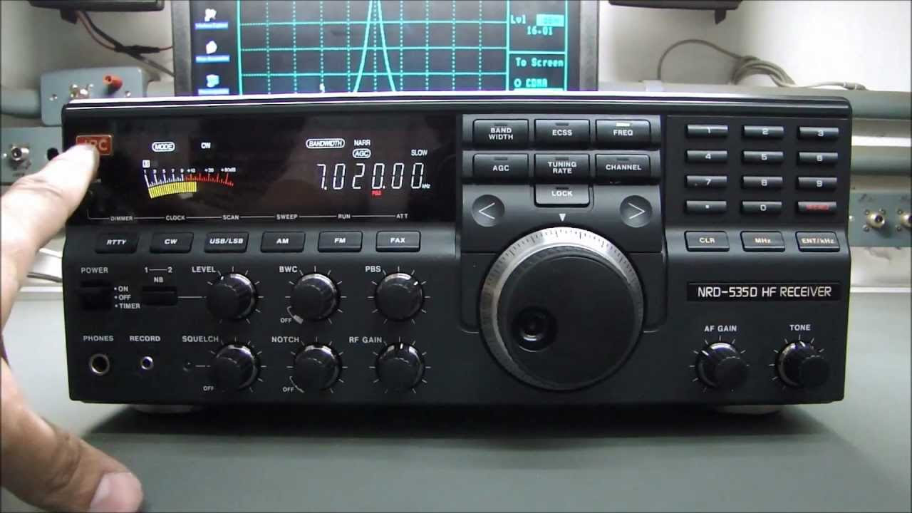 RECEIVER JRC NRD-535D - YouTube
