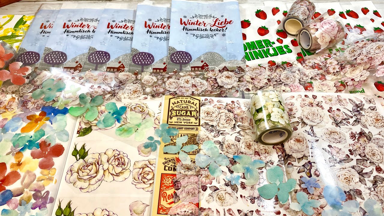 紙もの♡美しいマスキングテープと可愛いマルシェ袋（スモールセレクト