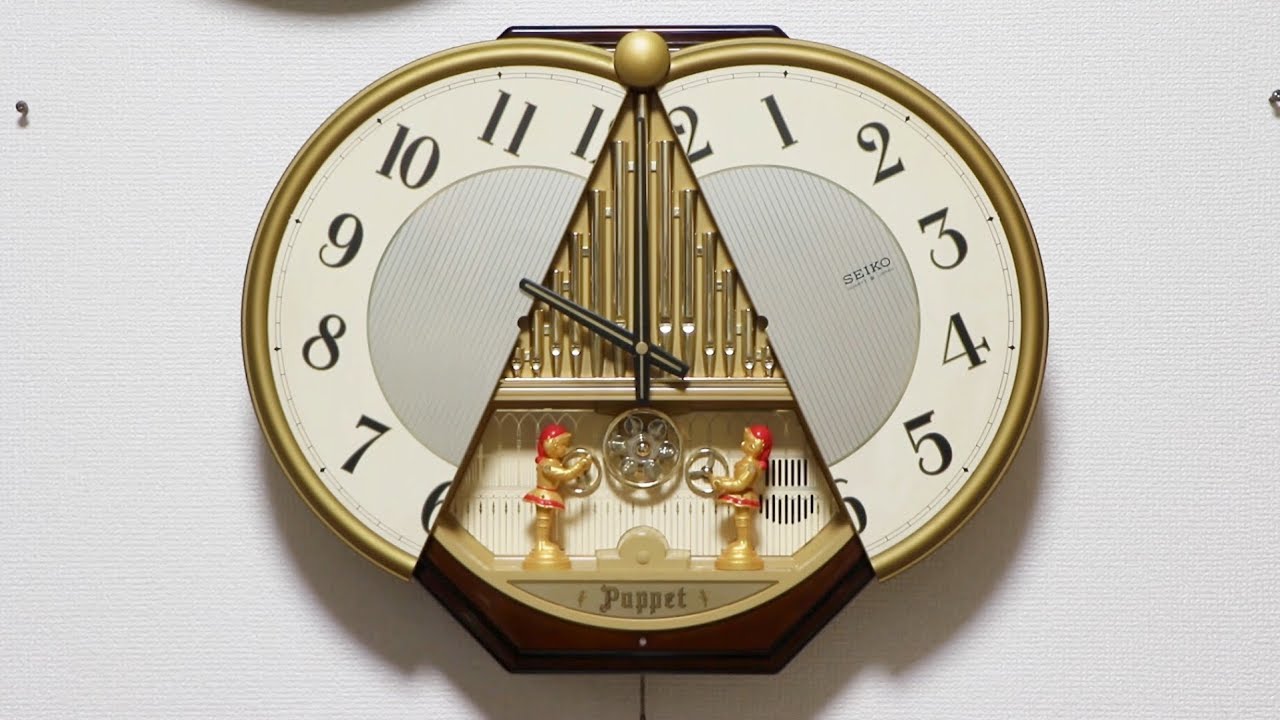 SEIKO Puppet からくり時計 RE504B【リメイク版】 - YouTube