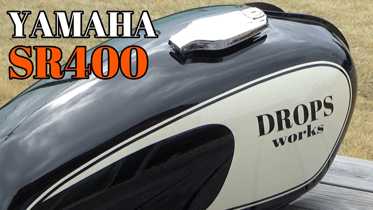 DIY塗装】SR400のタンクをパテ埋めして「純正風」カラーで塗ってみた