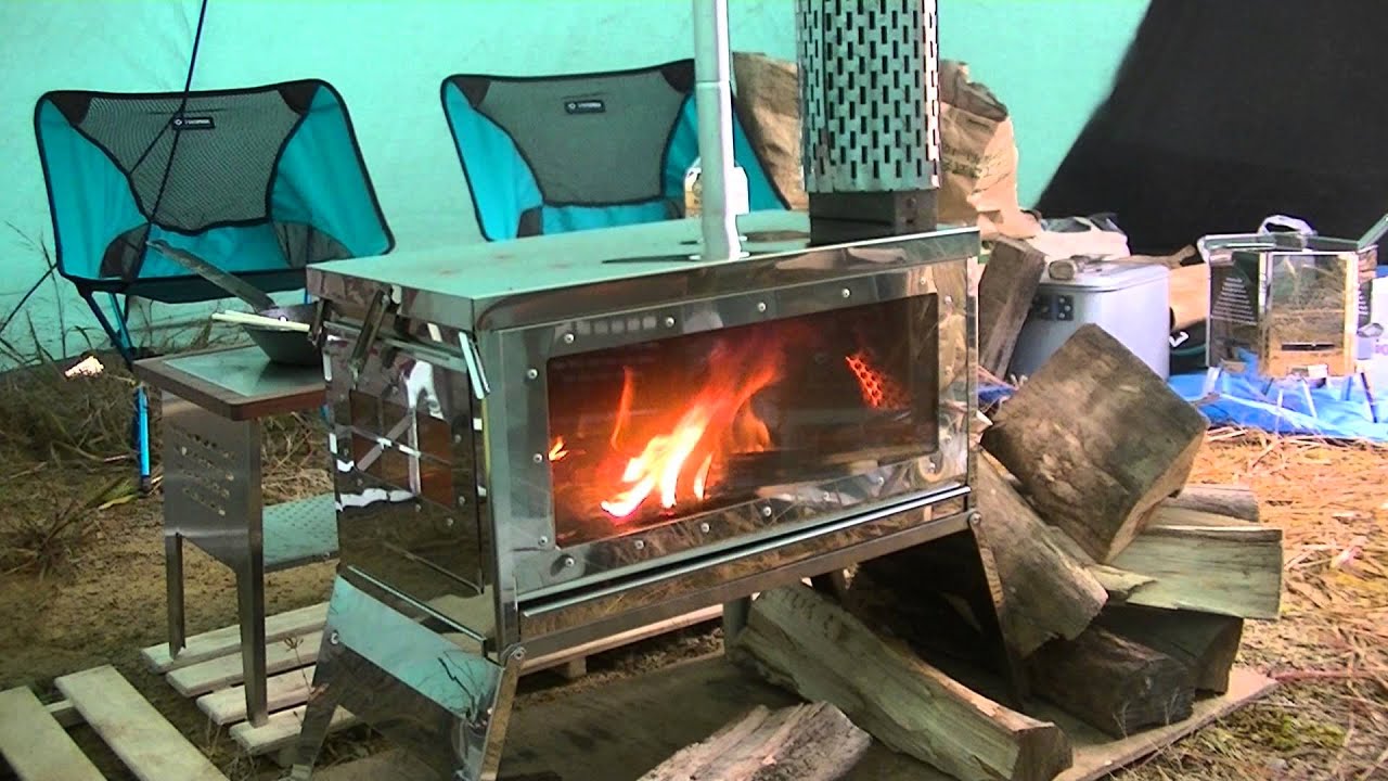 made in Japan』笑`sの薪ストーブ「焚き火の箱Great」folding wood