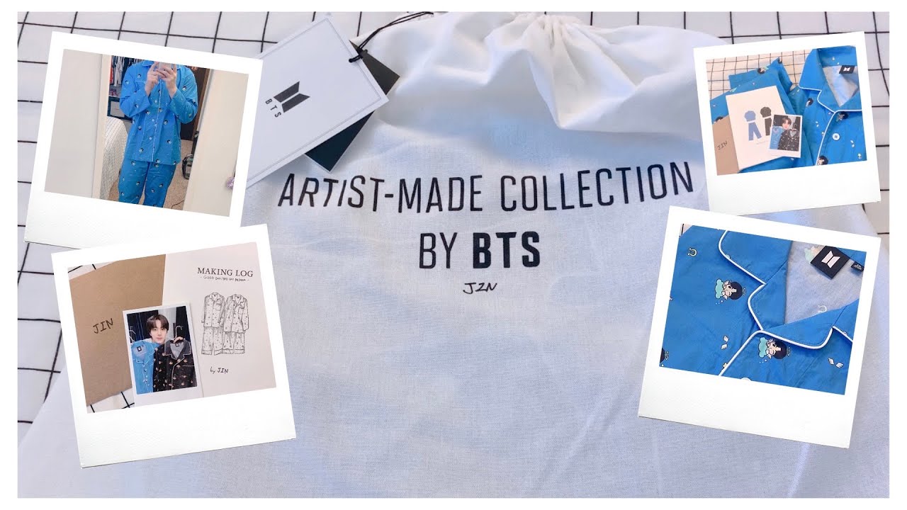 JIN GOOD DAY PAJAMA 😇 BTS Artist-Made Collection - YouTube
