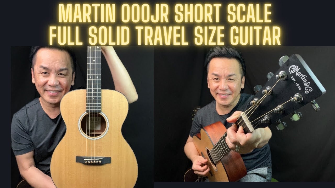 MARTIN 000JR Junior - Full Solid wood travel size guitar - YouTube