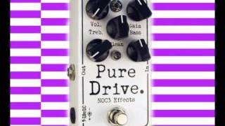 NOC3 Effects Pure Drive Overdrive Pedal - YouTube