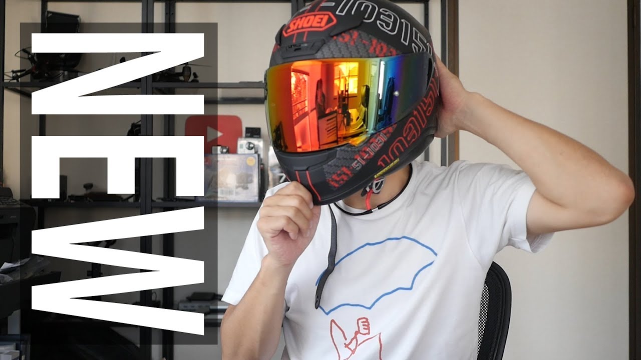 軽量なSHOEI Z7でフルフェイスが2.2kg→1.4kgに！ - YouTube