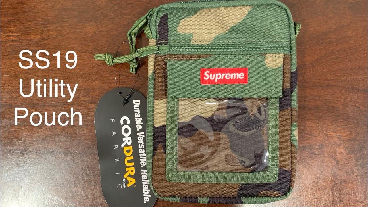 SUPREME SS19 Utility Pouch Woodland Camo Green Review (Week 9