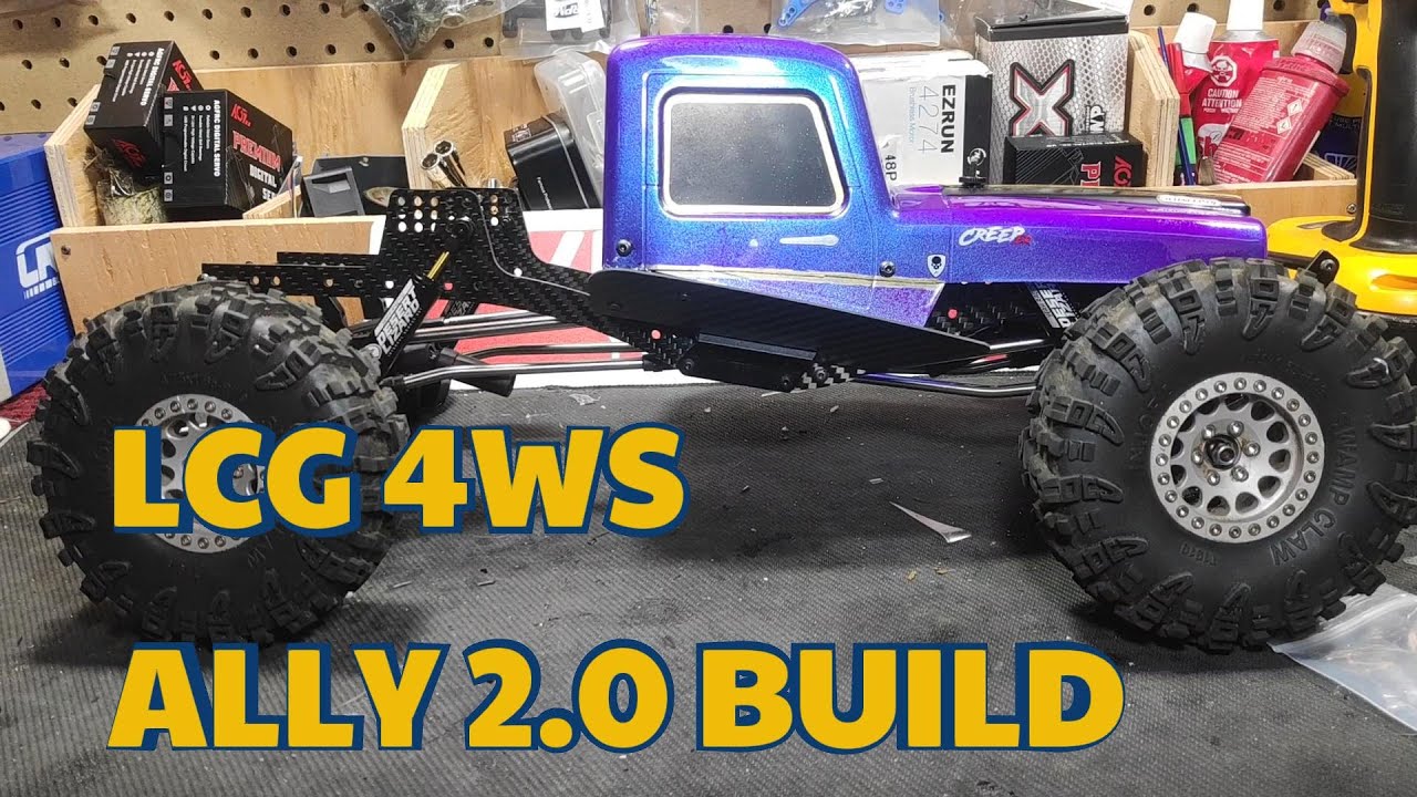 RC LCG Rock Crawler 4ws ALLY 2.0 BUILD PT1 - YouTube