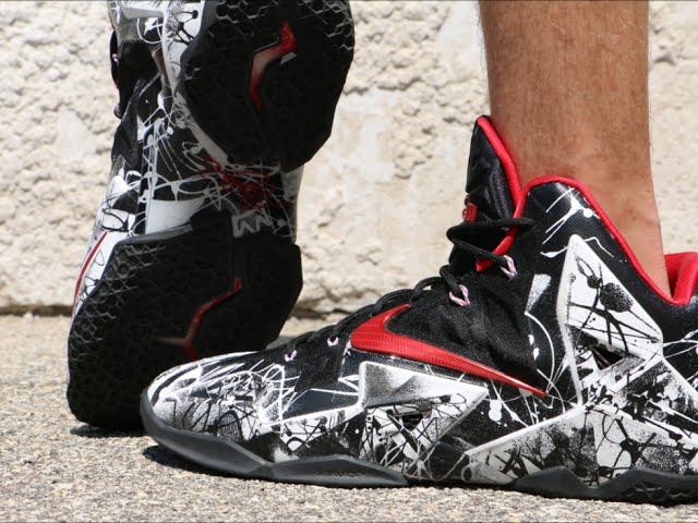 Nike LeBron 11 Graffiti - On Foot - YouTube