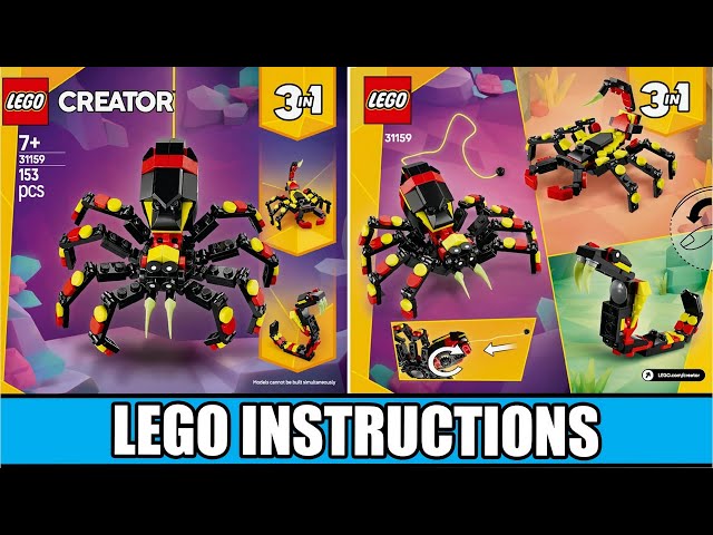 にこ様 LEGO Creator 3in1 Wild Animals: Surprising Spider (31159