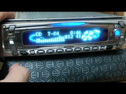 Kenwood f CD7 + RC 601j AUX EQ mode, setting up the equalizer