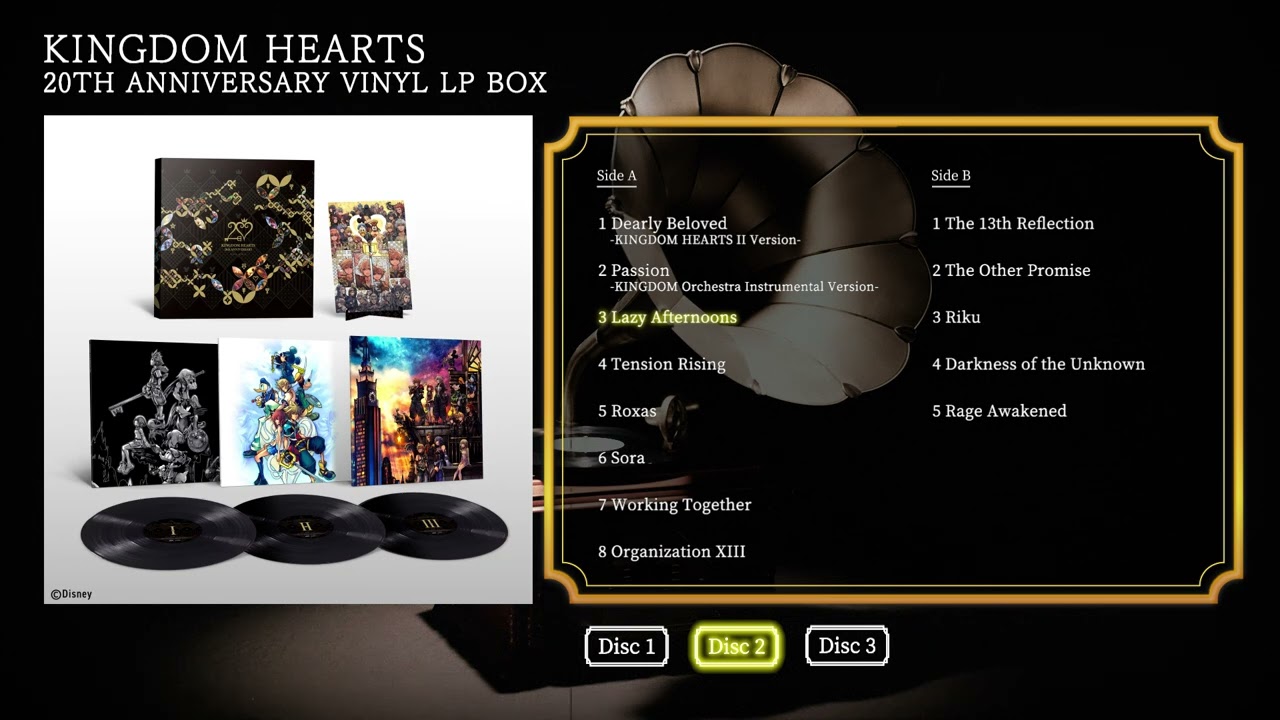 KINGDOM HEARTS 20TH ANNIVERSARY VINYL LP BOX - YouTube