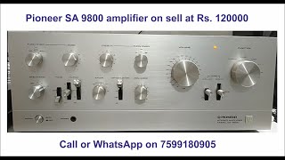 Pioneer SA-9800 integrated stereo amplifier on sell at Rs. 120000