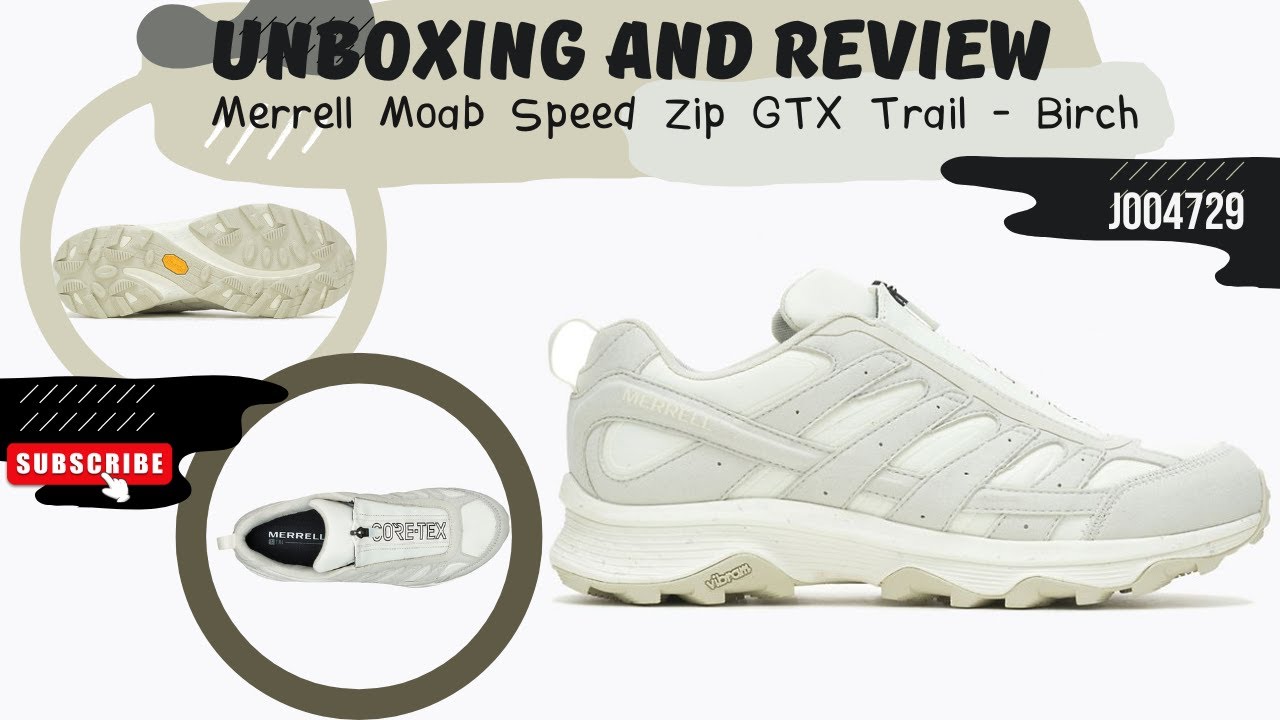 Merrell Moab Speed Zip GTX Trail - Birch - J004729 Unboxing & On