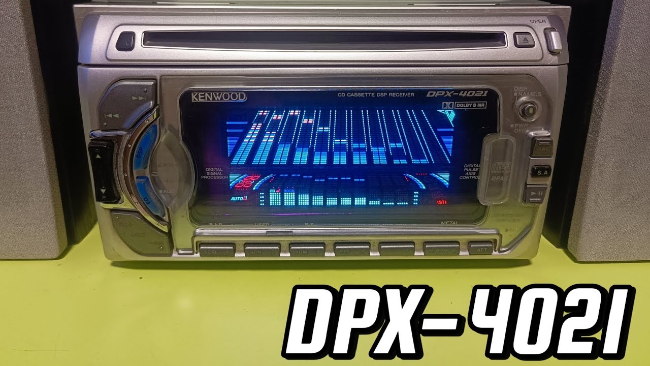 Автомагнитола Kenwood DPX-4021 // Old school car audio - YouTube