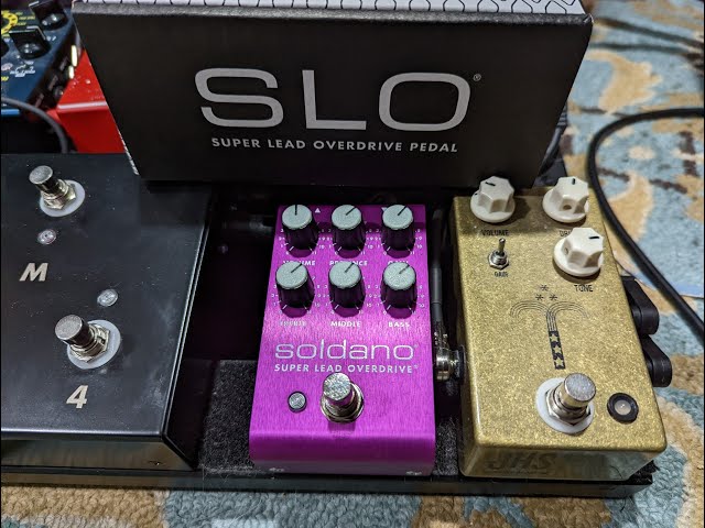 Soldano Super Lead Overdrive Pedal (SLO LTD Purple). This thing is
