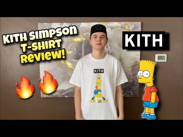 KITH SIMPSON Family Stack Tee Review & ON BODY!!! - YouTube