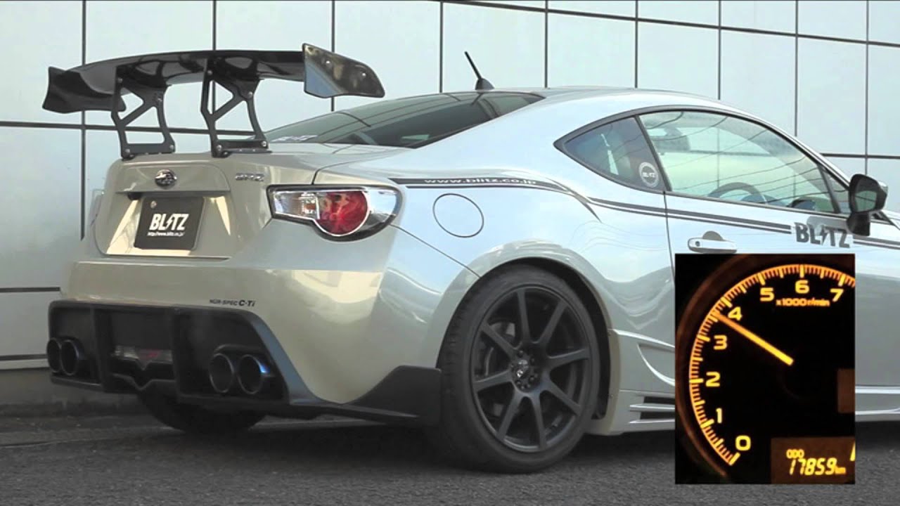 BLITZ / NUR-SPEC C-Ti Quad with Diffuser ZC6 BRZ EXHAUST SOUND
