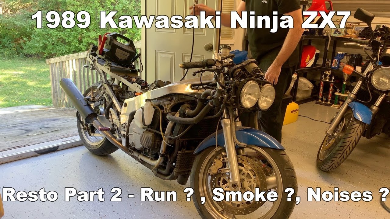 1989 Kawasaki Ninja ZX7 - resto Part 2 - Will it stay Running