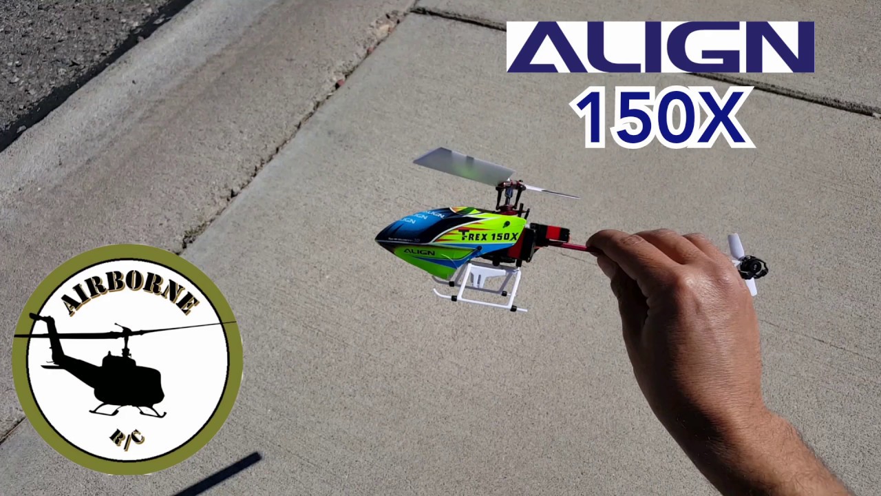 Align TREX 150X on a windy day, not the smartest idea - YouTube